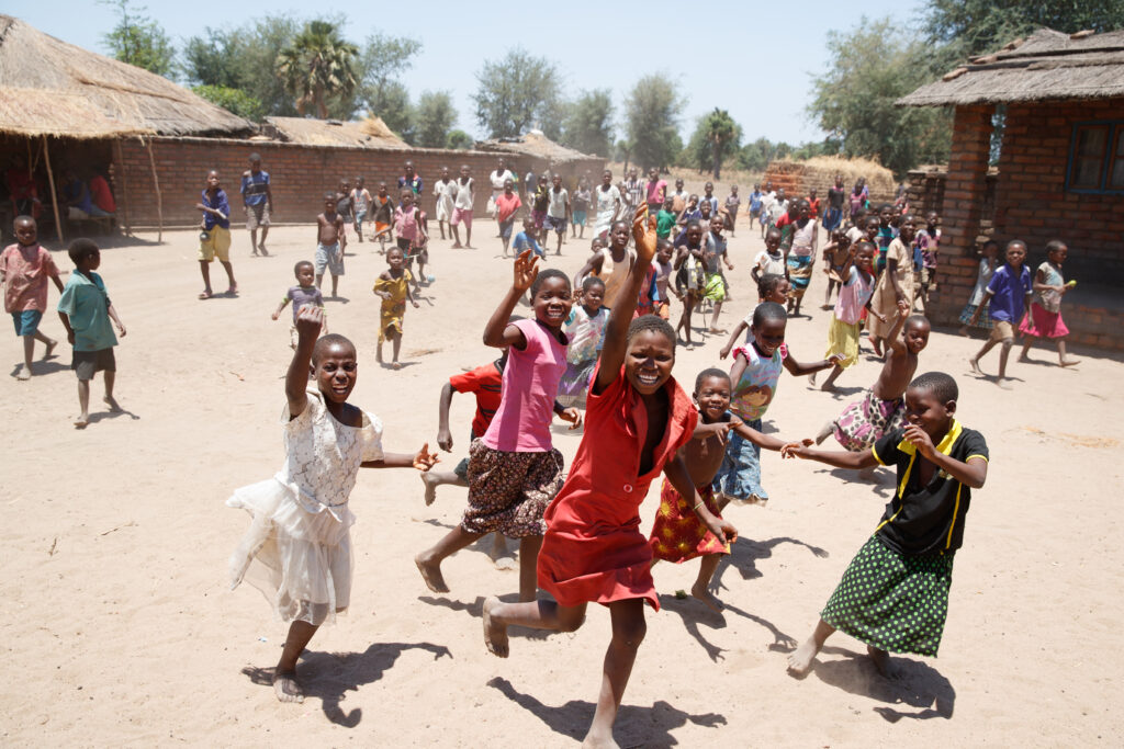 Malawi Children Running