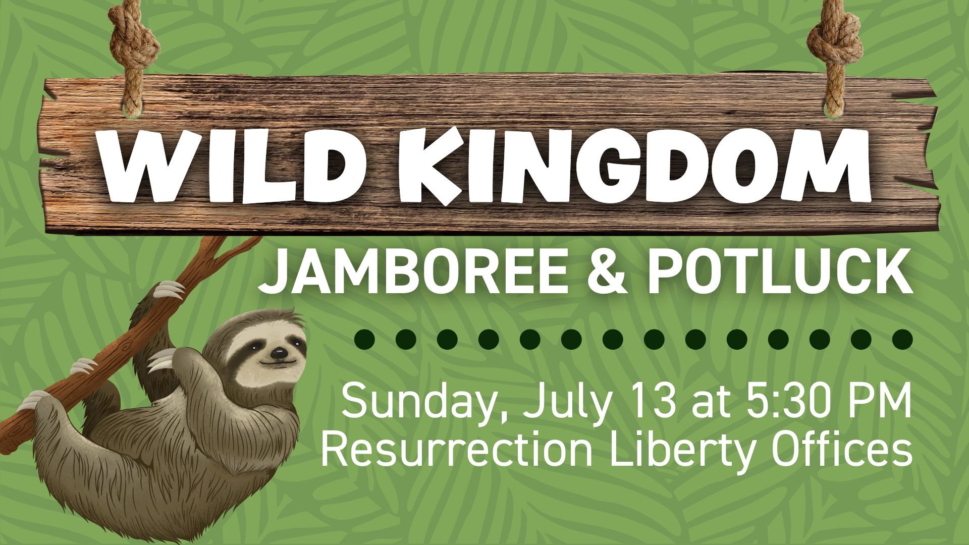 07.13.25 Wild Kingdom Jamboree & Potluck