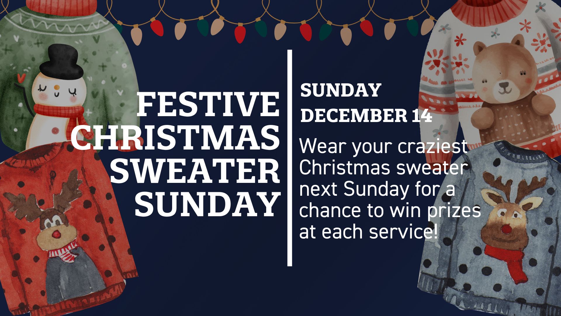 Christmas Sweater Sunday