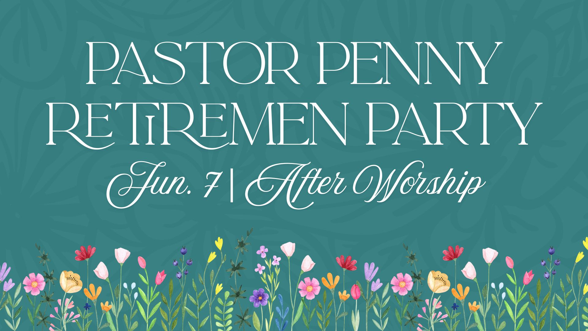 Pastor Penny Retirement Party